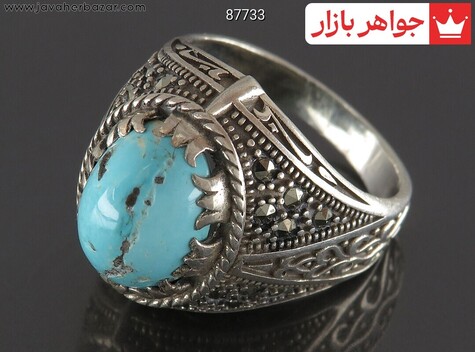 انگشتر سنگ ماه تولد اسفند مردانه