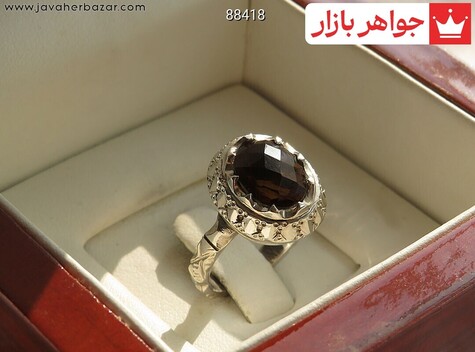 انگشتر سنگ ماه تولد مهر زنانه