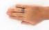 انگشتر عقیق یمنی کبود خوش رنگ مردانه دست ساز-6
