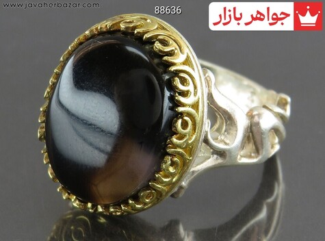 انگشتر سنگ ماه تولد اردیبهشت مردانه