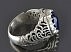انگشتر یاقوت آفریقایی مردانه انگشتر یاقوت آفریقایی کبود مردانه-2