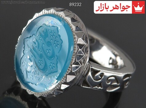 انگشتر سنگ ماه تولد مرداد مردانه