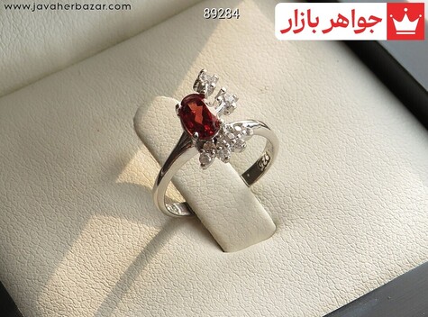 انگشتر گارنت سرخ قرمز
