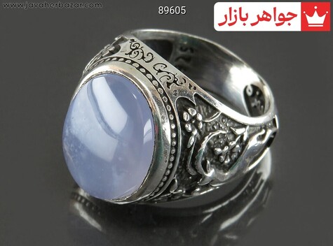 انگشتر عقیق بنفش مردانه