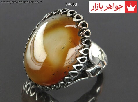 انگشتر سنگ ماه تولد بهمن مردانه