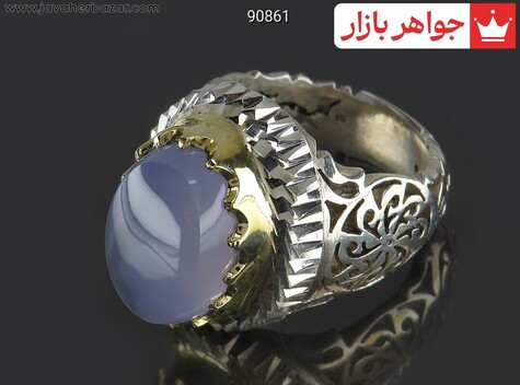 انگشتر سنگ ماه تولد تیر مردانه