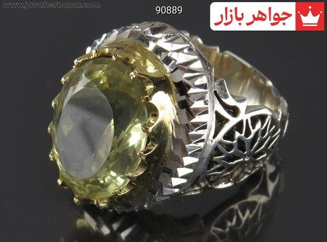 انگشتر سنگ ماه تولد مهر مردانه