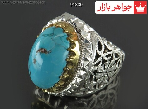 انگشتر سنگ ماه تولد اسفند مردانه