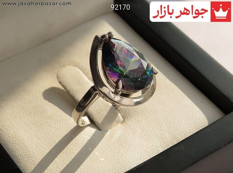 انگشتر نگین اشکی