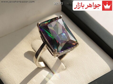 عکس انگشتر توپاز سبز