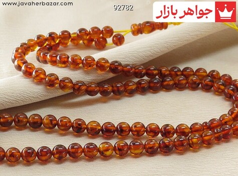 تسبیح کهربا نارنجی