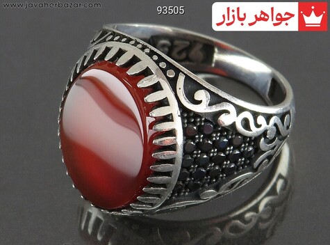 انگشتر سنگ ماه تولد دی مردانه