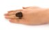 انگشتر کهربا بولونی لهستان تراش طبیعی تیره درشت زنانه-8