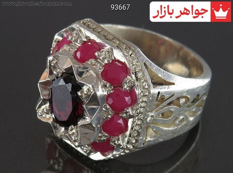 انگشتر سنگ ماه تولد دی مردانه