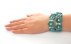 دستبند چرم طبیعی طرح گل بلند زنانه دست ساز-6