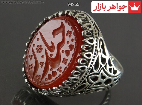 انگشتر سنگ ماه تولد شهریور مردانه
