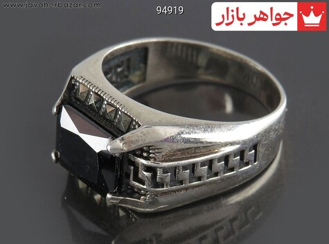 انگشتر سنگ ماه تولد دی مردانه