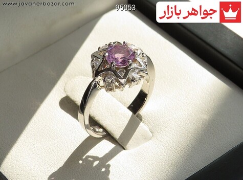 انگشتر سنگ ماه تولد بهمن زنانه