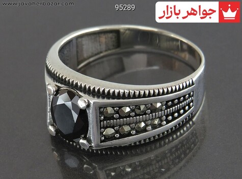 انگشتر انیکس سیاه مردانه