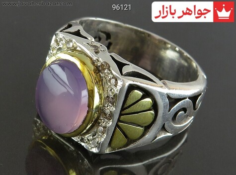 انگشتر سنگ ماه تولد تیر مردانه