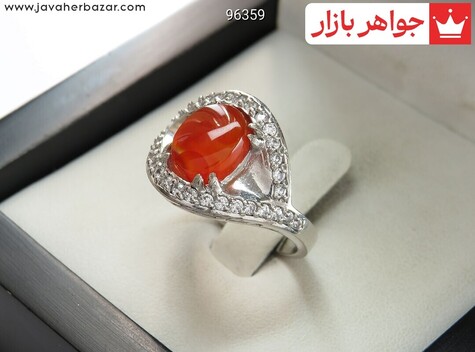 انگشتر سنگ ماه تولد دی زنانه