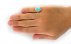 انگشتر فیروزه نیشابوری زیبا خوش رنگ مردانه دست ساز-7
