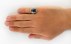 انگشتر لاجورد طرح چهارچنگ مردانه دست ساز-7