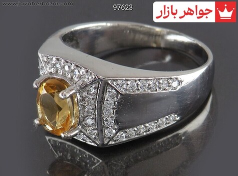 انگشتر سیترین زرد
