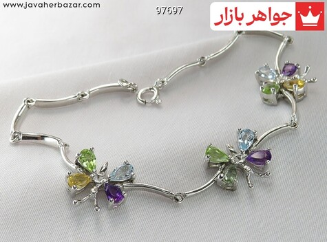 دستبند سنگ ماه تولد بهمن زنانه