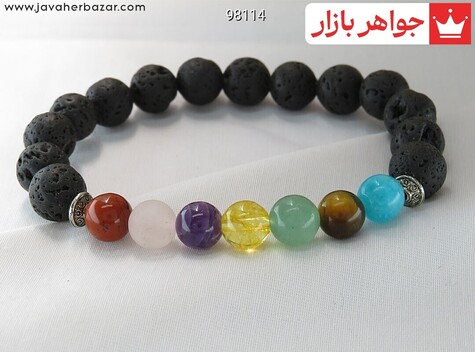 دستبند سنگ ماه تولد اردیبهشت مردانه