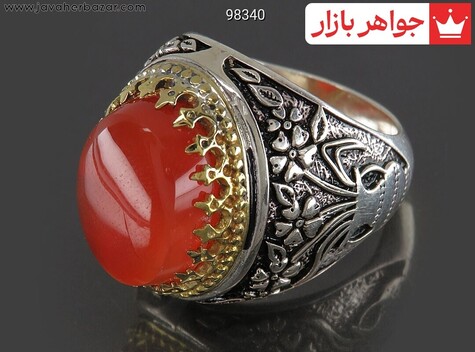 انگشتر سنگ ماه تولد اردیبهشت مردانه