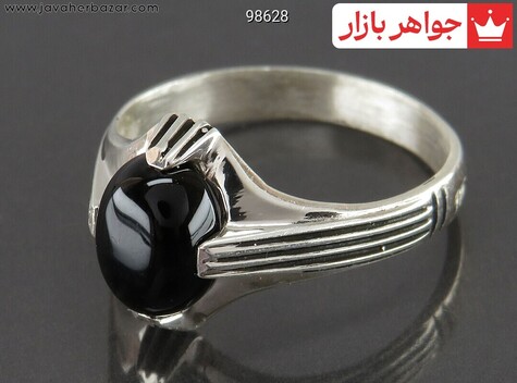 انگشتر سنگ ماه تولد مرداد مردانه