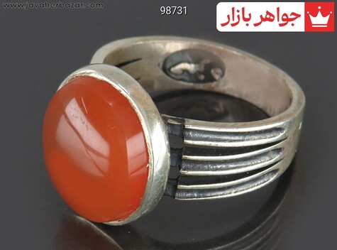 انگشتر سنگ ماه تولد فروردین مردانه